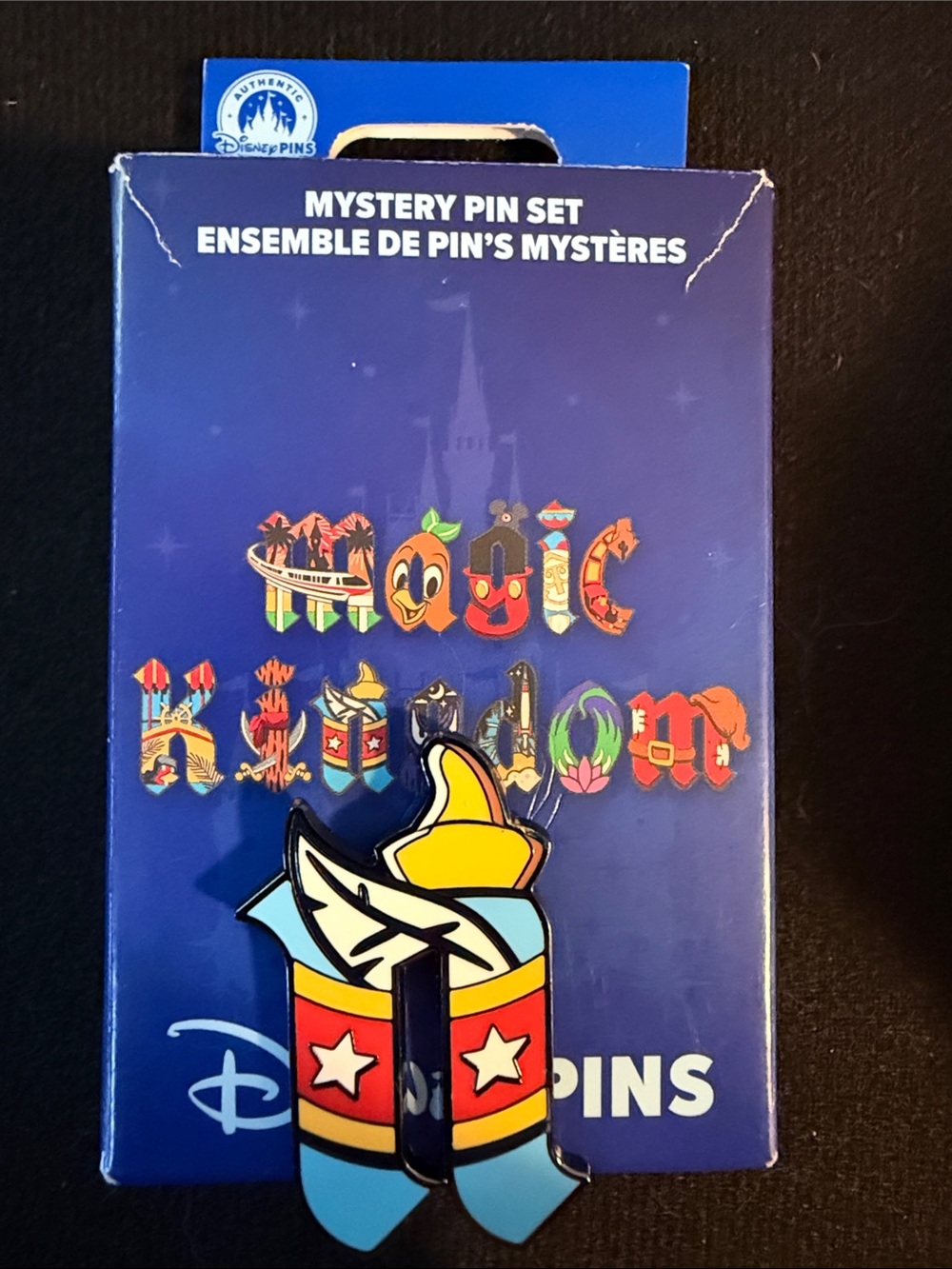 Magic Kingdom Mystery Pin collection- single pin Letter “n” Dumbo WDW